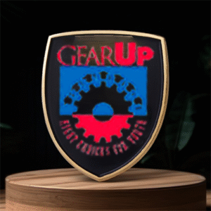 2" Brass Soft Enamel Pin