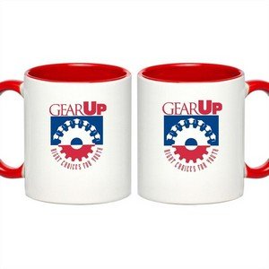 Two-Tone Full Color Coffee Mug 11 oz. Sublimated Mugs